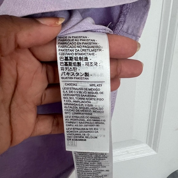 LEVI’S Purple Red Tab Vintage T-Shirt - men size size S - Picture 7 of 7